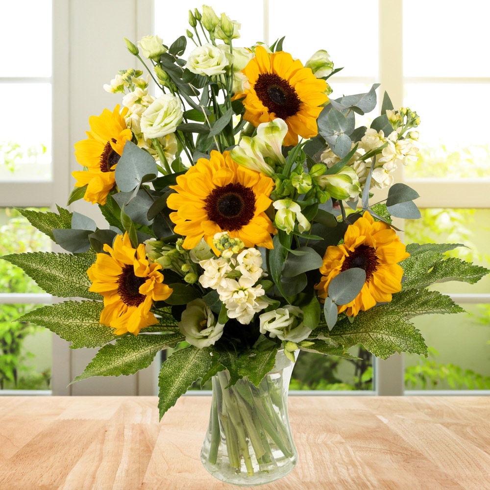 Brighten their day with a special delivery of stunning Sunflowers by a